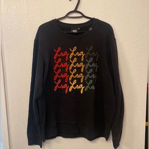 I’m selling an LRG crew neck sweater. XL. Black